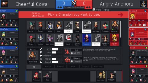 Teamfight Manager, captura de tela 2