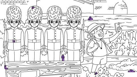 100 Cats Lost In England Find & Color, captura de tela 2