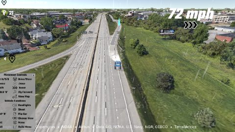 EarthKart: Google Maps Driving Simulator – zrzut ekranu 1
