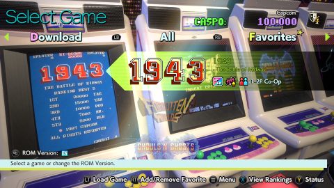 Capcom Arcade Stadium, capture d’écran 1