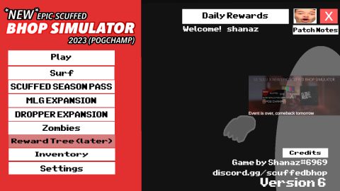 *NEW* SCUFFED EPIC BHOP SIMULATOR 2023 (POG CHAMP) のスクリーンショット 2