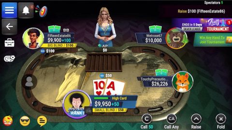 Poker Legends: Texas Hold'em Poker Tournaments, capture d’écran 2