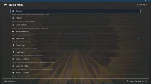 RetroArch 스크린샷 3