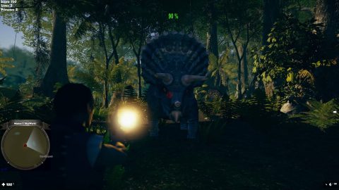 Dinosaur Hunting Patrol 3D Multiplayer Online のスクリーンショット 1