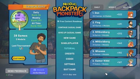 NEODUEL: Backpack Monsters screenshot 3