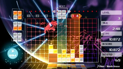 LUMINES REMASTERED のスクリーンショット 1