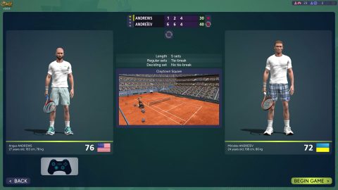 Full Ace Tennis Simulator のスクリーンショット 3