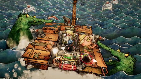 Trash Sailors: Co-Op Trash Raft Simulator, captura de pantalla 1