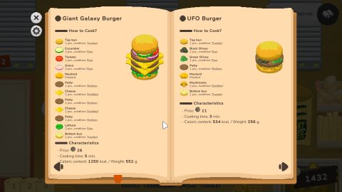 Galaxy Burger, captura de tela 3
